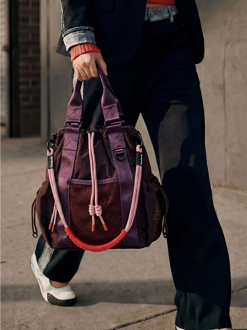 Desigual MEDIUM MULTI-POSITION BACKPACK NYLON
